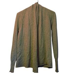 Aqua Cashmere brown open front cardigan size medium